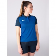 JAKO Sport Polo Performance (Polyester Micro Mesh, breathable, quick-drying) royal blue/marine Women